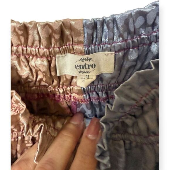 Anthropologie Entro Tank Top Patchwork Ruffle - Picture 2 of 6